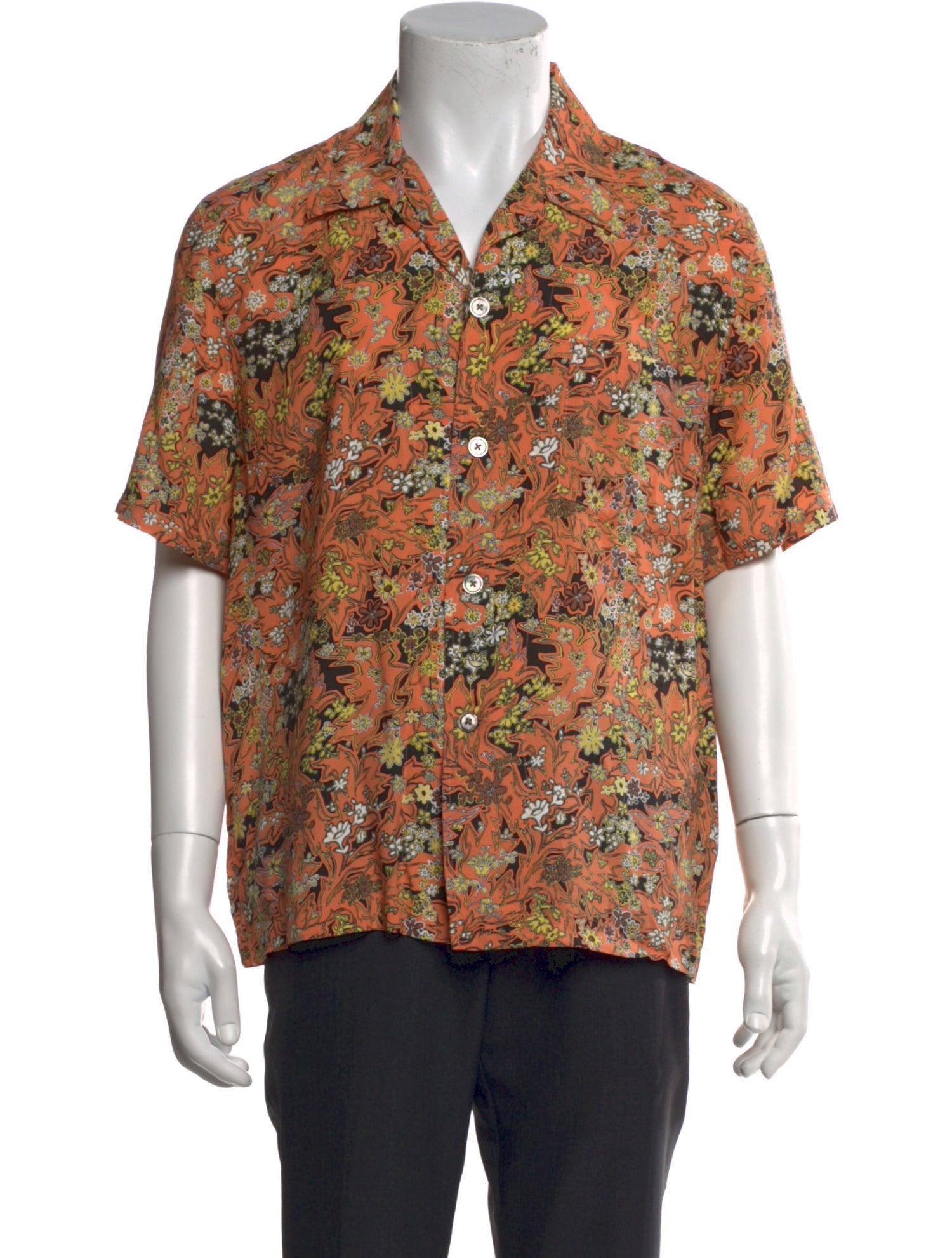 Our Legacy Floral Print Short Sleeve Shirt