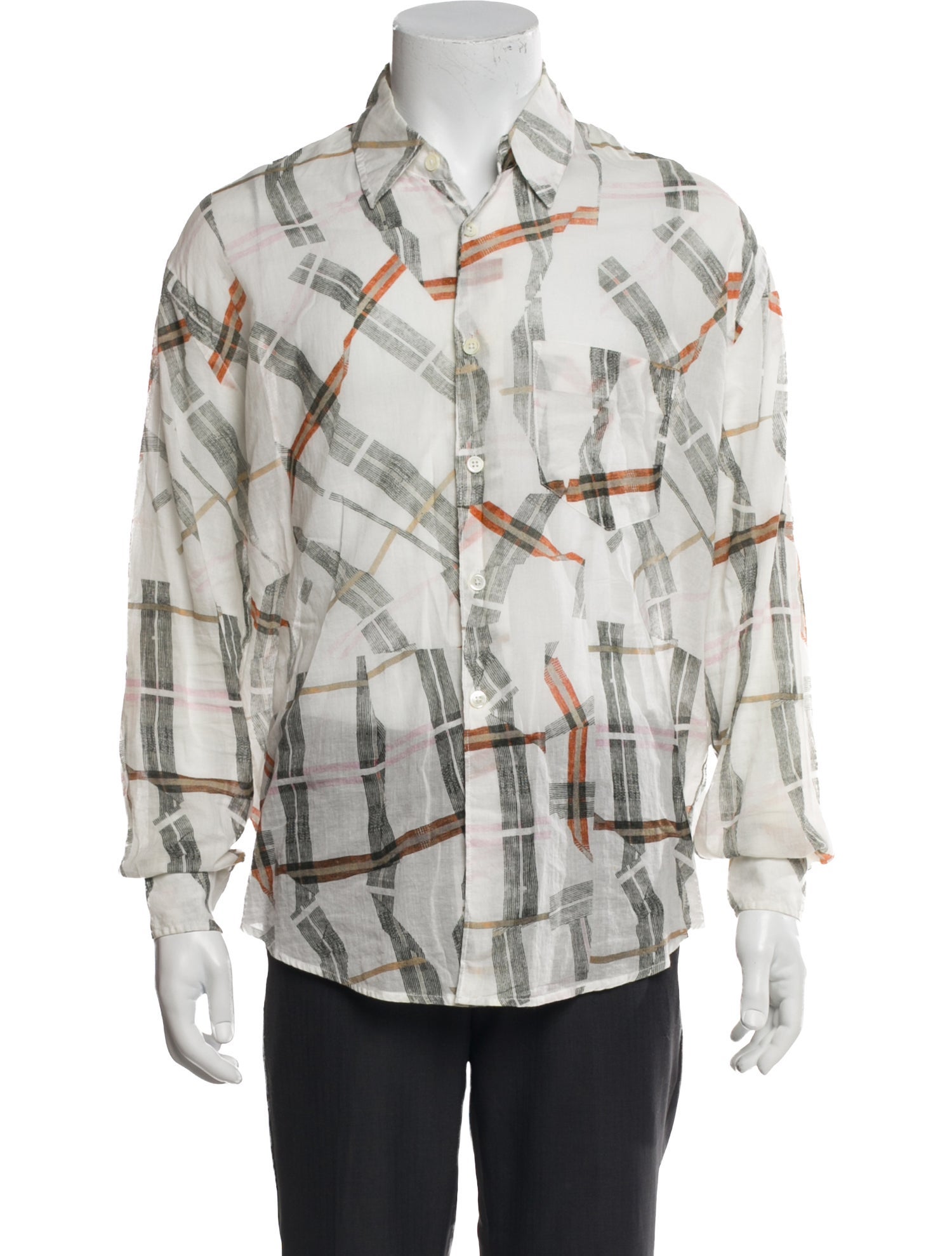 Our Legacy Plaid Print Long Sleeve Shirt