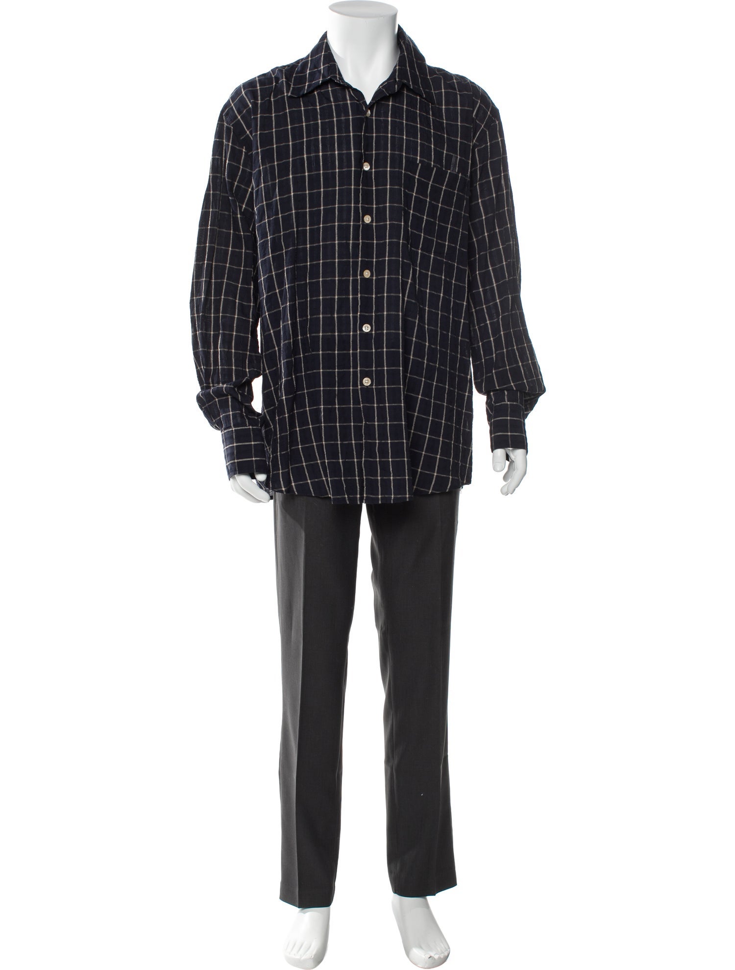 Our Legacy Plaid Print Long Sleeve Shirt