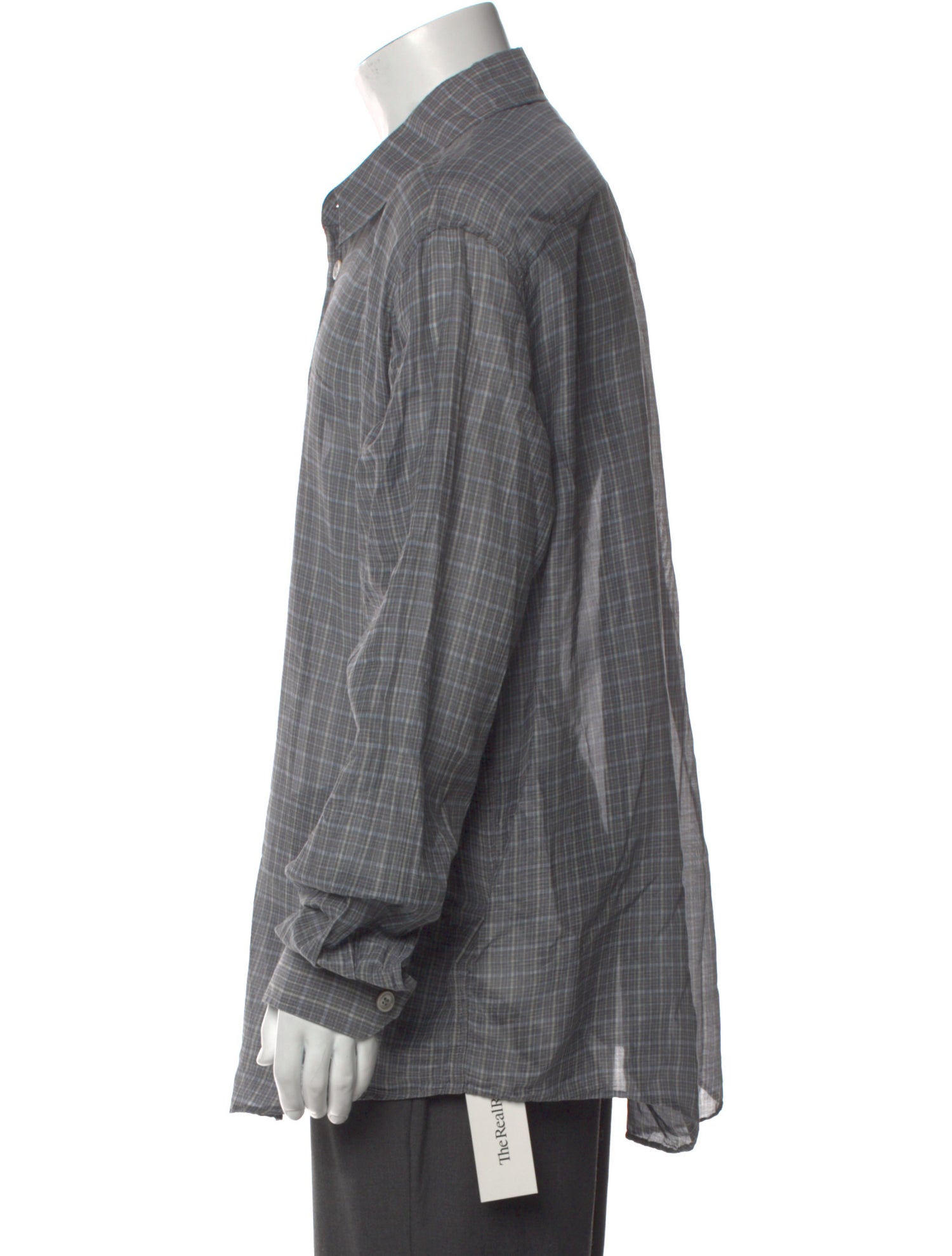 Our Legacy Plaid Print Long Sleeve Dress Shirt