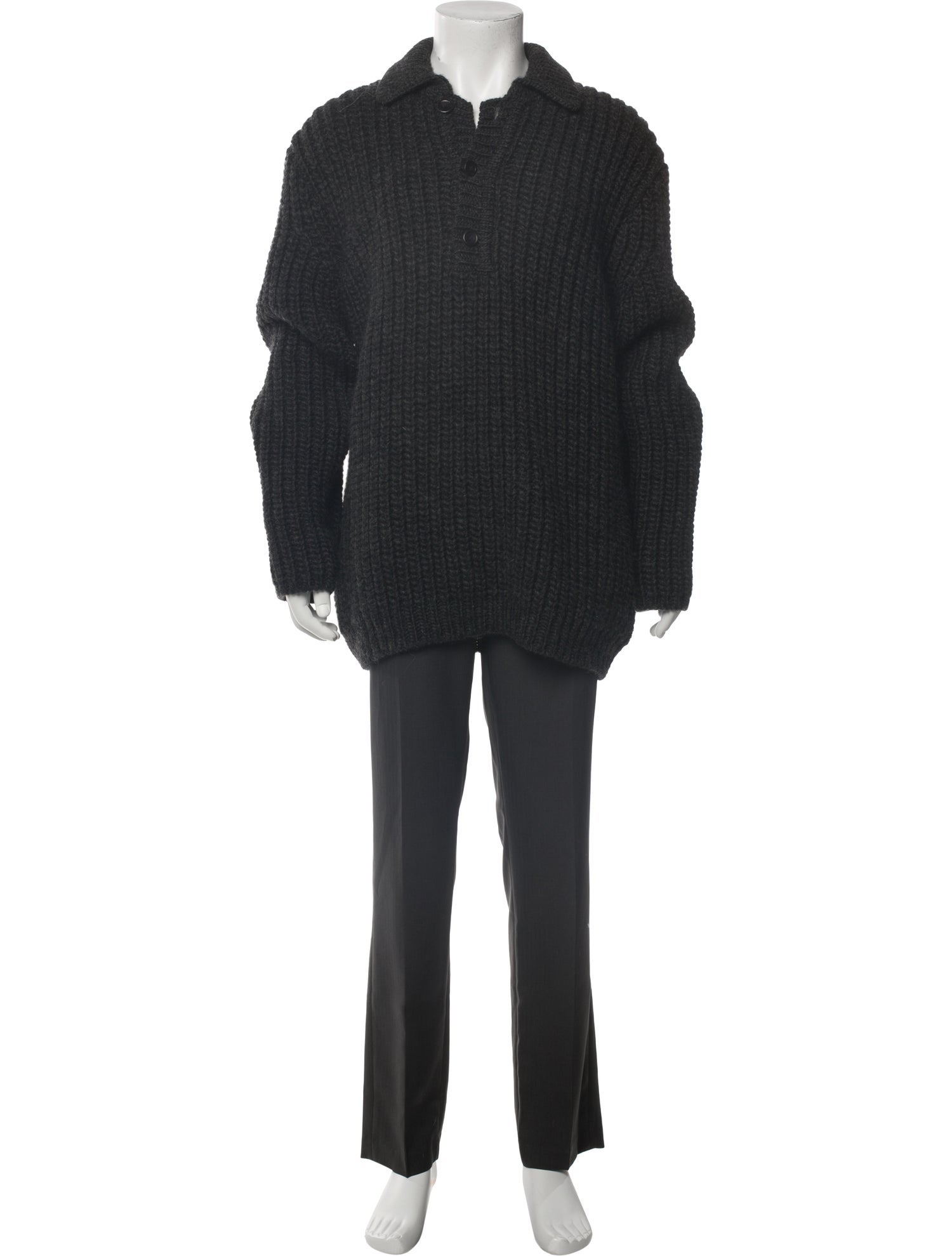 Our Legacy Virgin Wool Mock Neck Cardigan