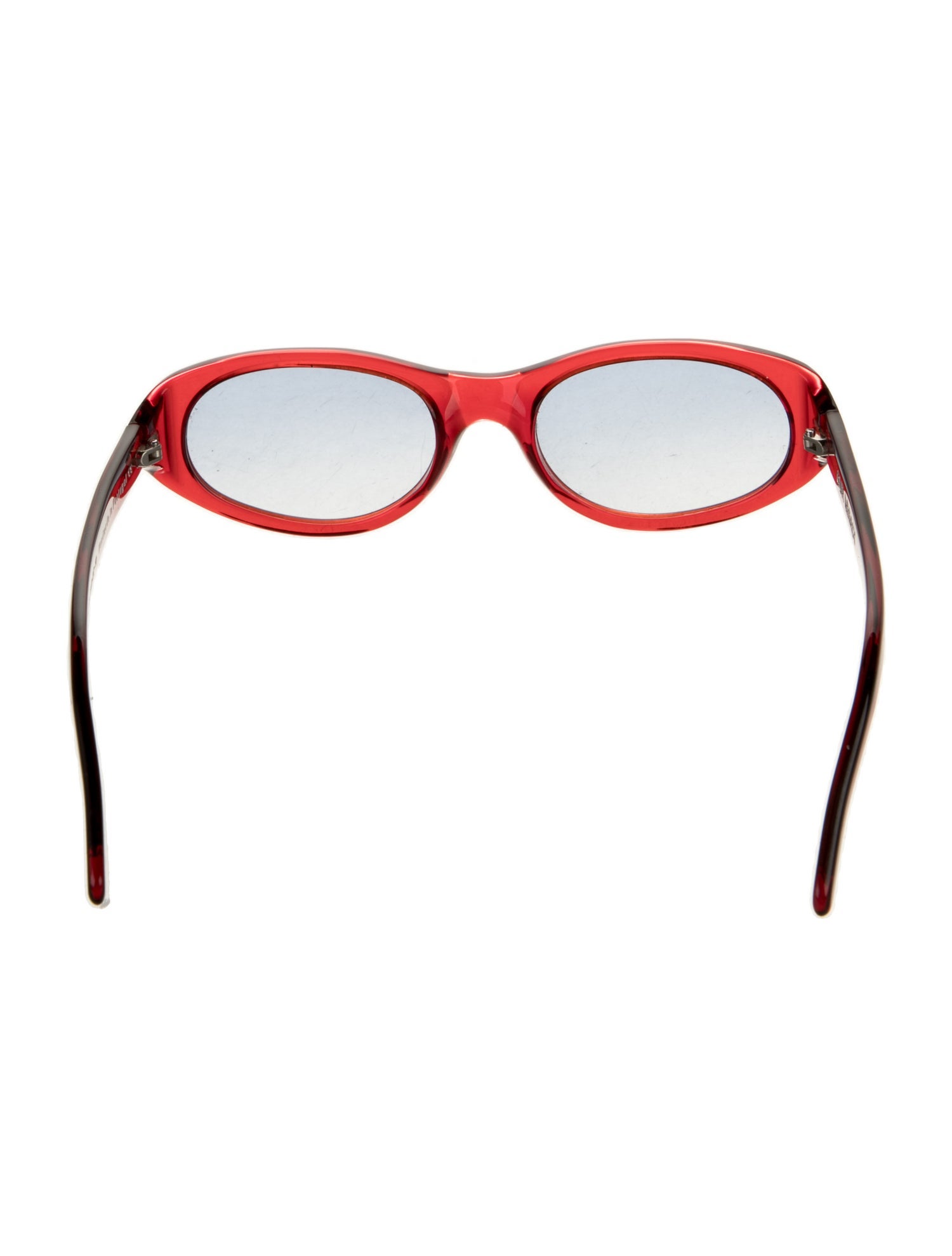 OUR LEGACY サングラス バーガンディ Our Legacy Round Tinted Sunglasses - Red Sunglasses, Accessories