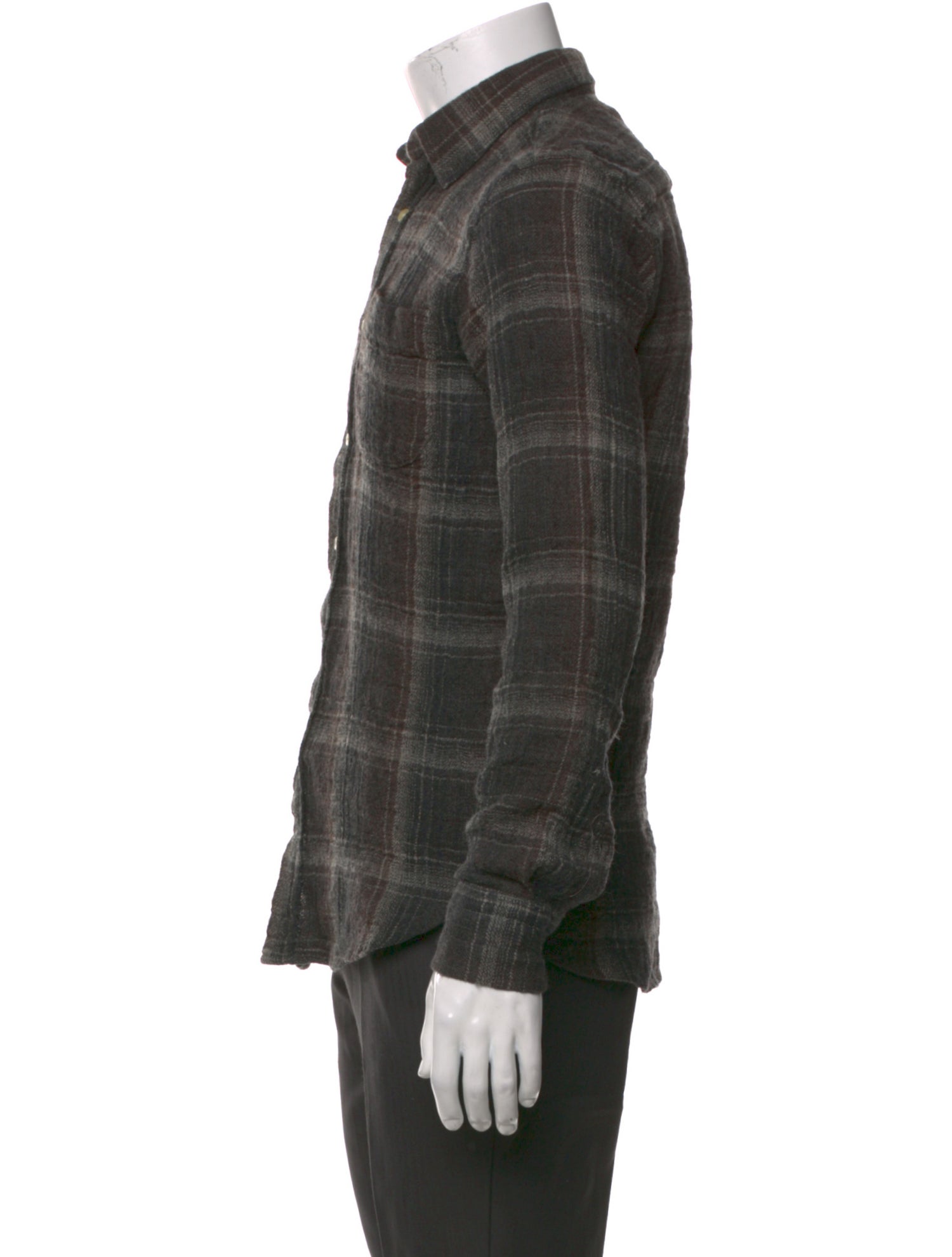 Our Legacy Wool Plaid Print Shirt