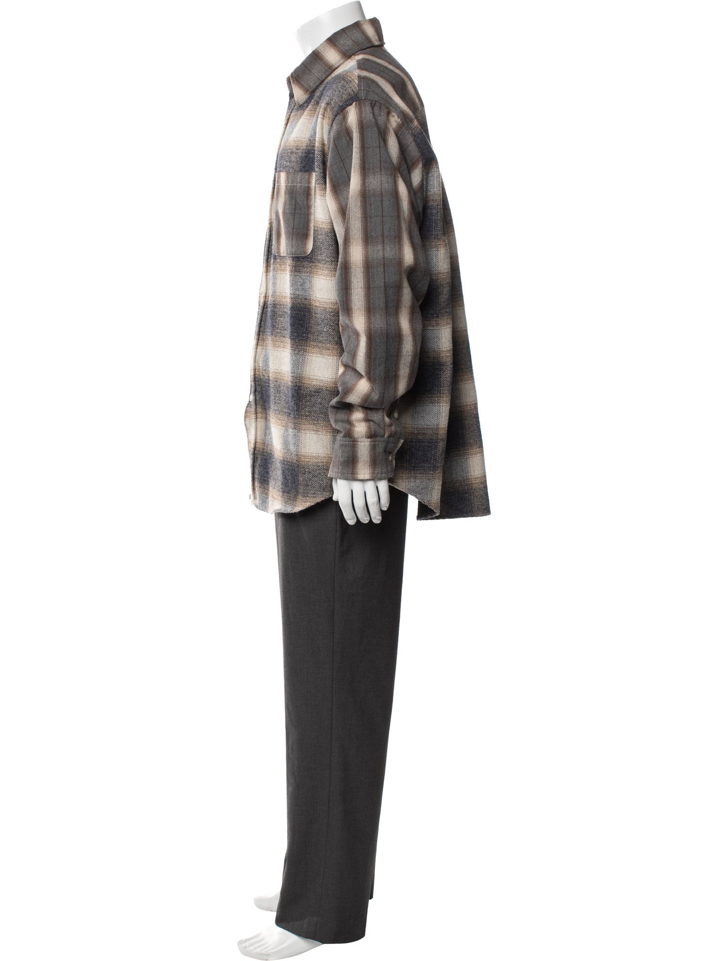 Our Legacy Linen Plaid Print Shirt