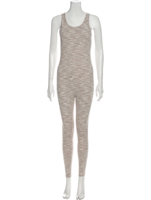 Outdoor Voices Scoop Neck Jumpsuit Brown