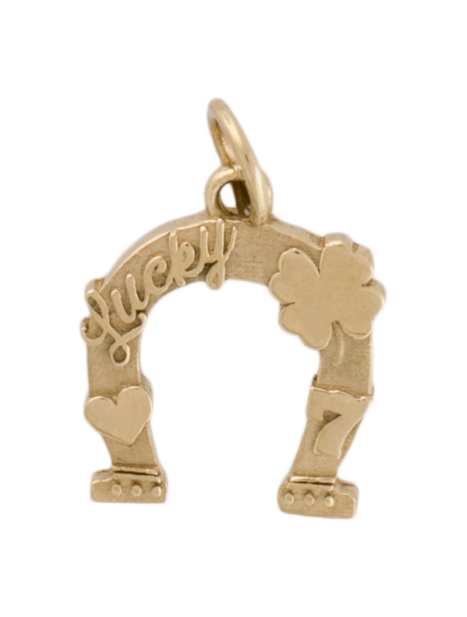 Ouie X Delaney Childs 14K Lucky HorseShoe Charm