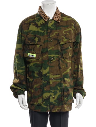 Ovadia & Sons Camouflage Print Utility Jacket