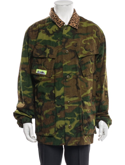 Ovadia & Sons Camouflage Print Utility Jacket