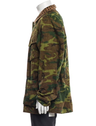 Ovadia & Sons Camouflage Print Utility Jacket