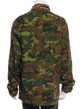 Ovadia & Sons Camouflage Print Utility Jacket