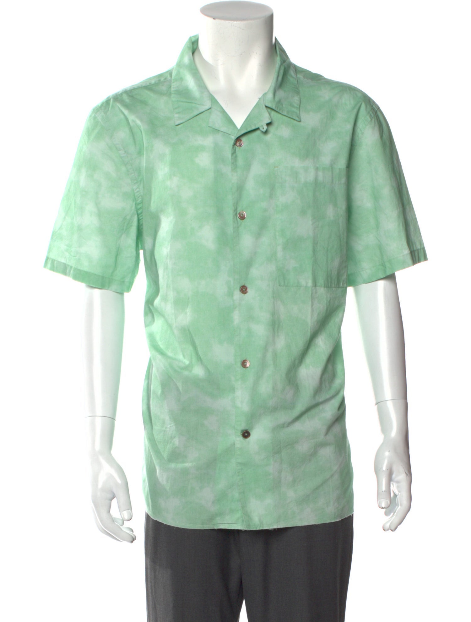 Ovadia & Sons Tie-Dye Print Short Sleeve Shirt w/ Tags