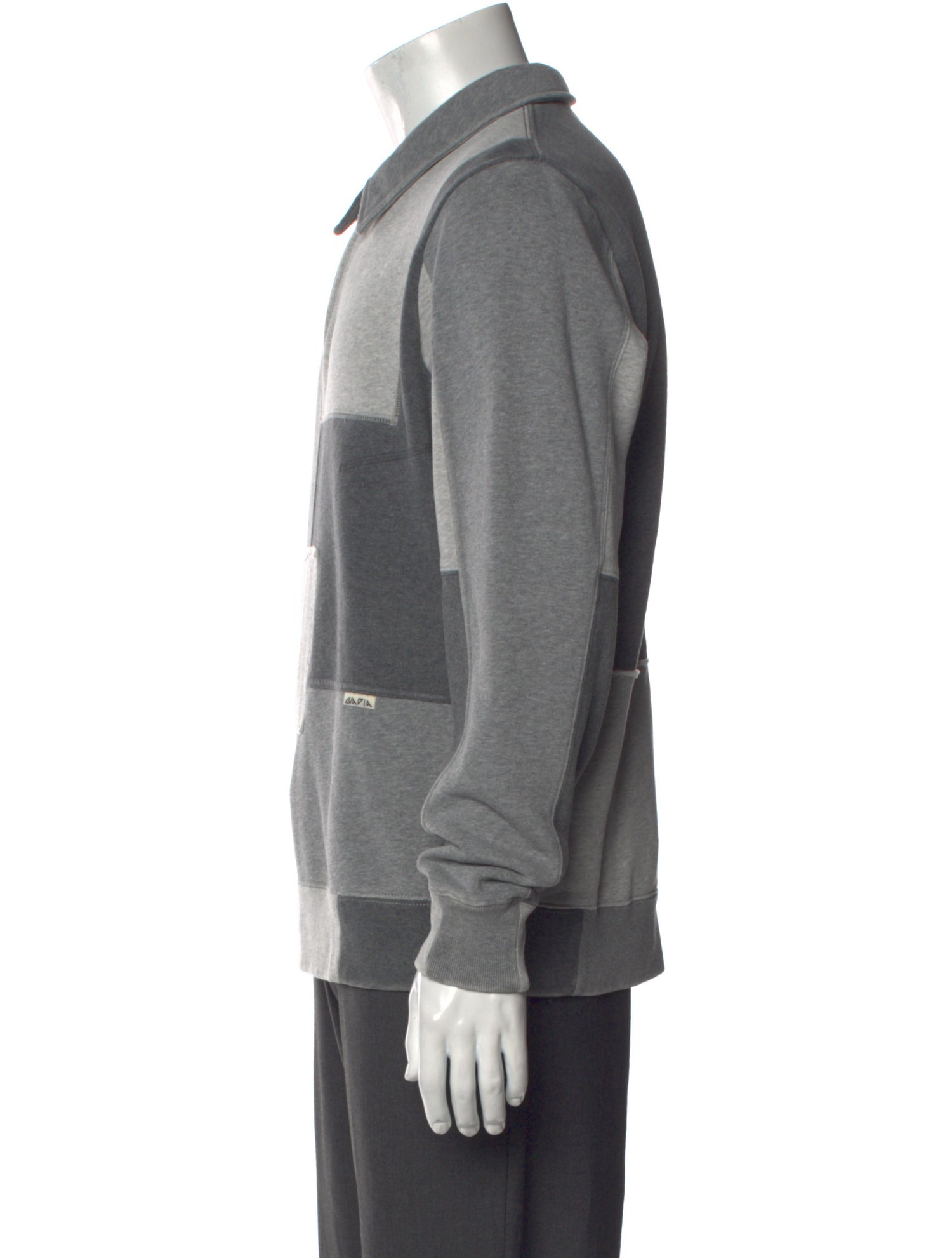 Ovadia & Sons Colorblock Pattern Crew Neck Sweatshirt