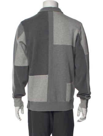 Ovadia & Sons Colorblock Pattern Crew Neck Sweatshirt