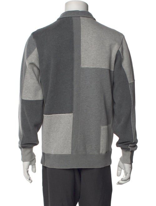 Ovadia & Sons Colorblock Pattern Crew Neck Sweatshirt