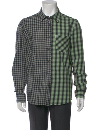 Ovadia & Sons Plaid Print Long Sleeve Shirt