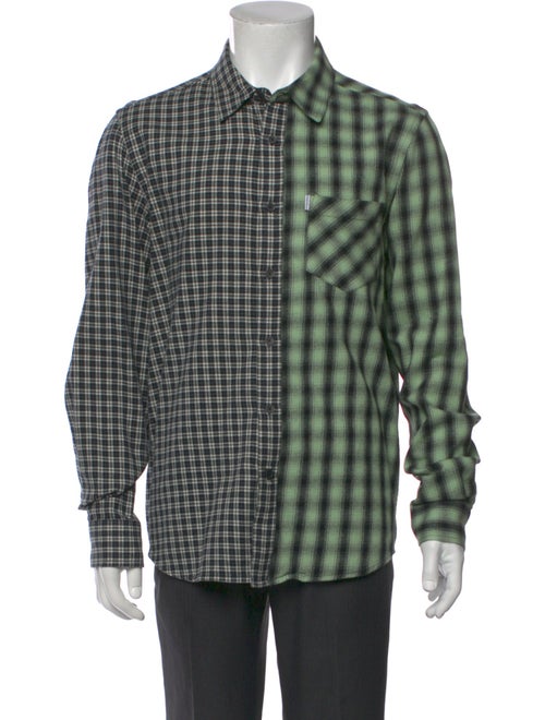 Ovadia & Sons Plaid Print Long Sleeve Shirt