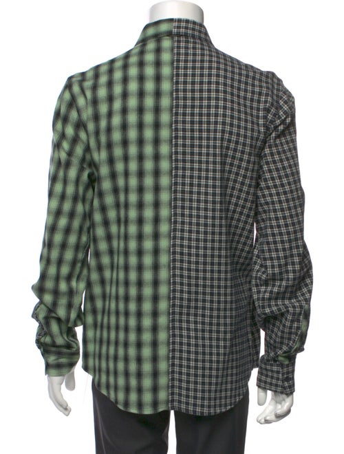 Ovadia & Sons Plaid Print Long Sleeve Shirt