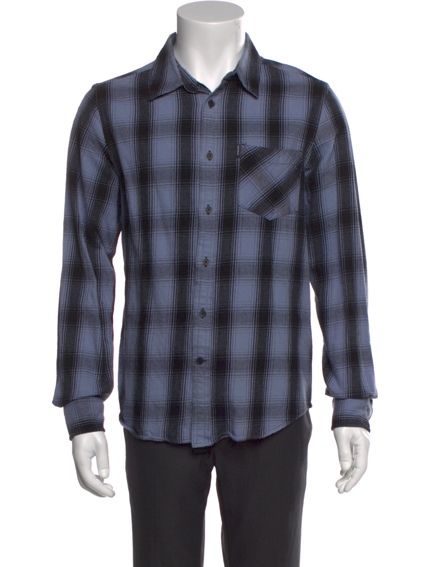 Ovadia & Sons Plaid Print Long Sleeve Western Shirt
