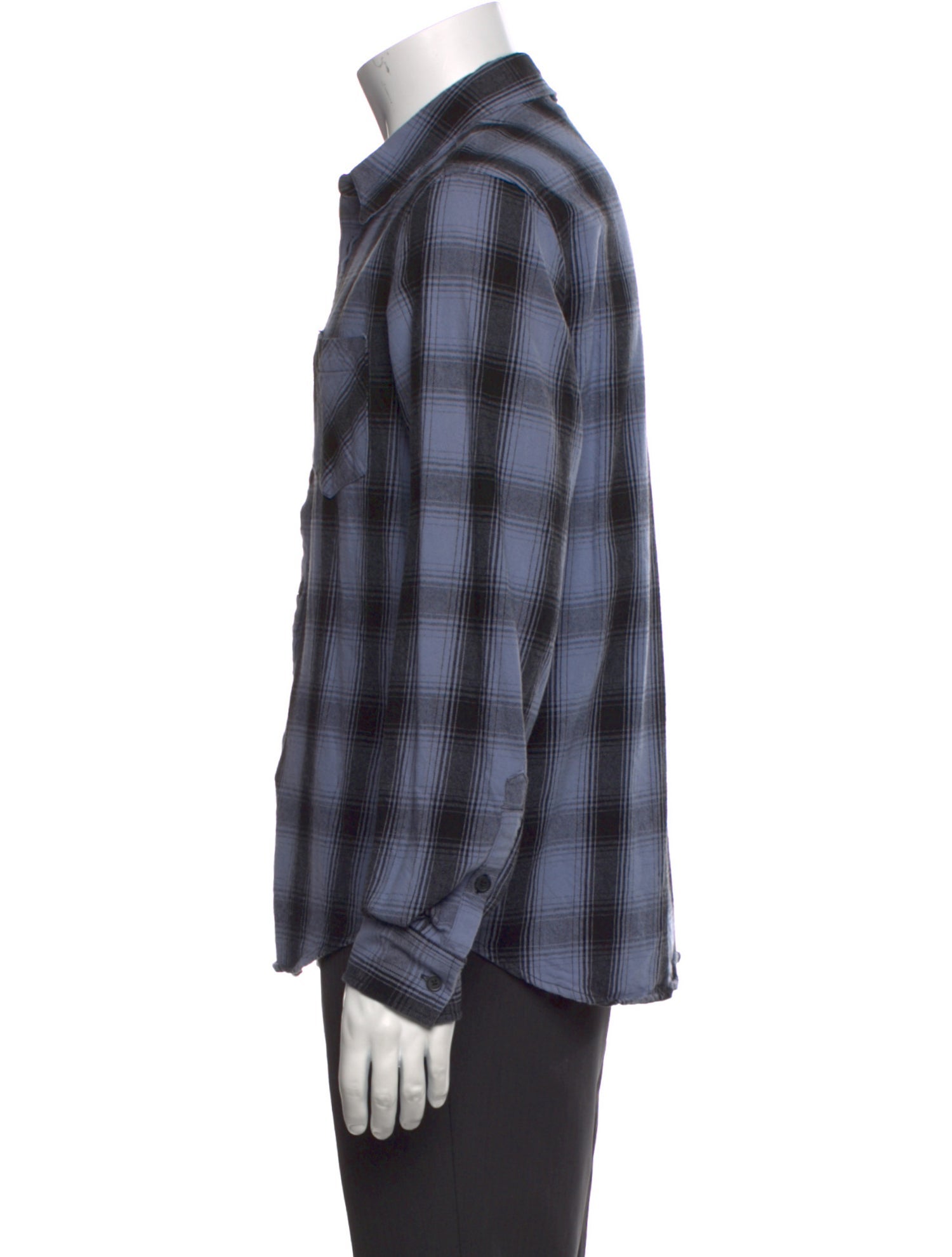 Ovadia & Sons Plaid Print Long Sleeve Western Shirt