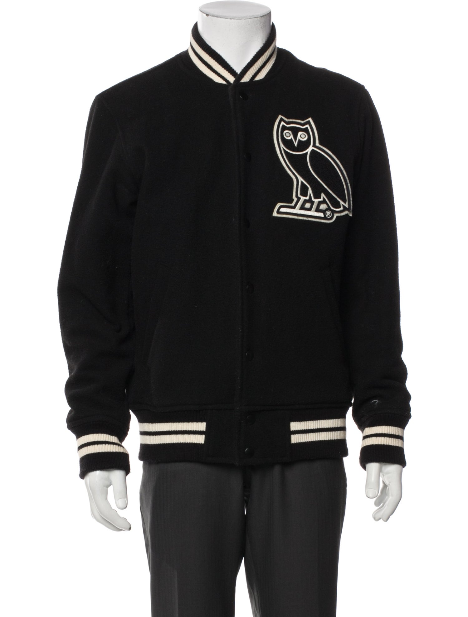 October’s Very Own Wool Striped Varsity Jacket