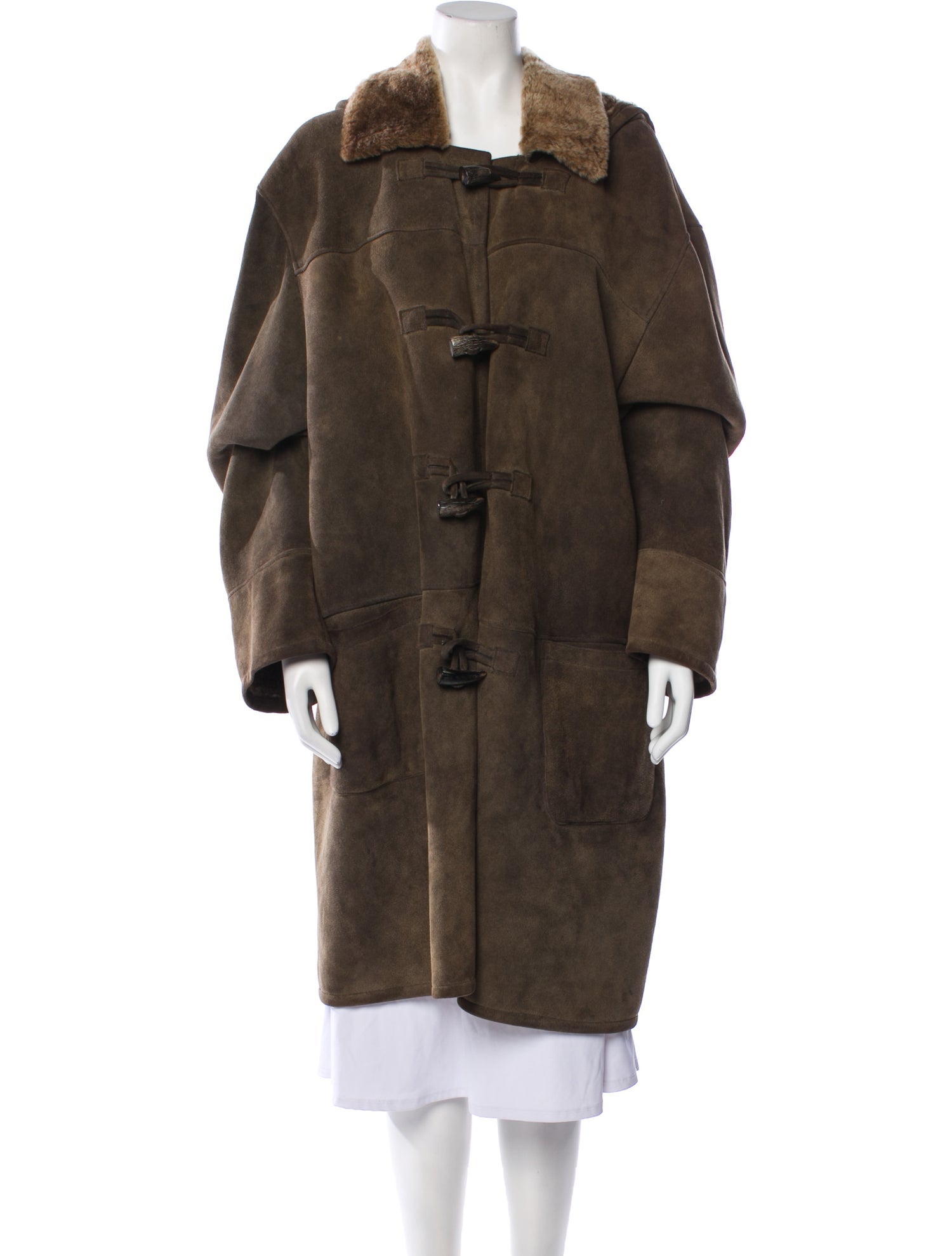 Owen Barry Leather Faux Fur Coat