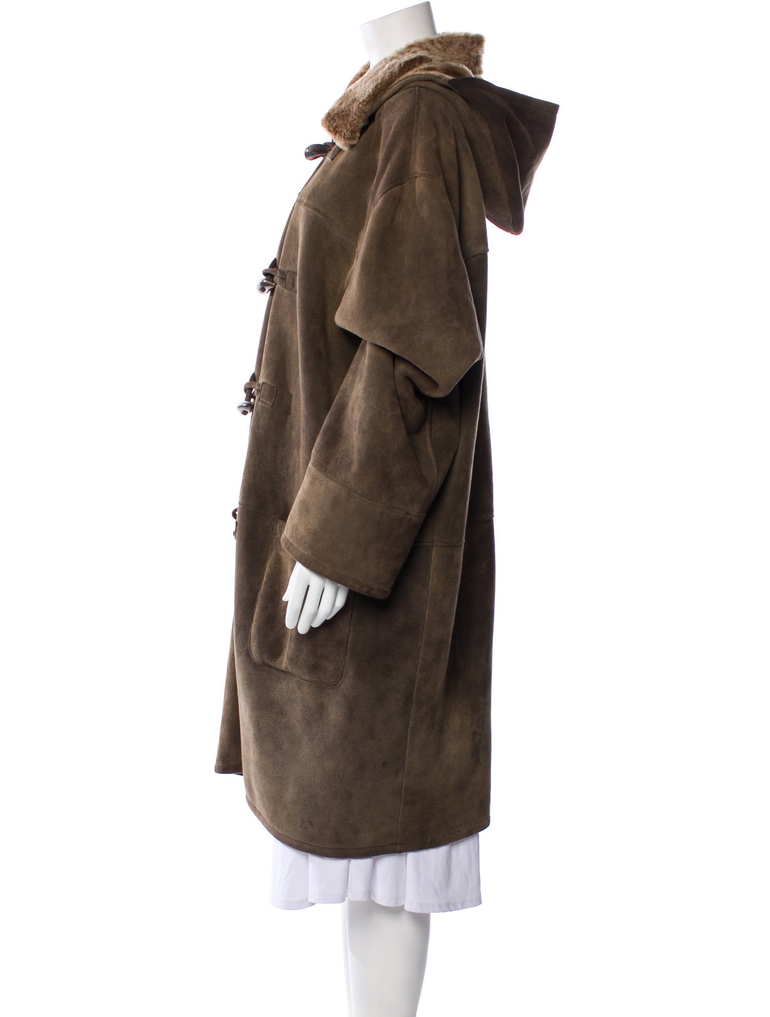 Owen Barry Leather Faux Fur Coat