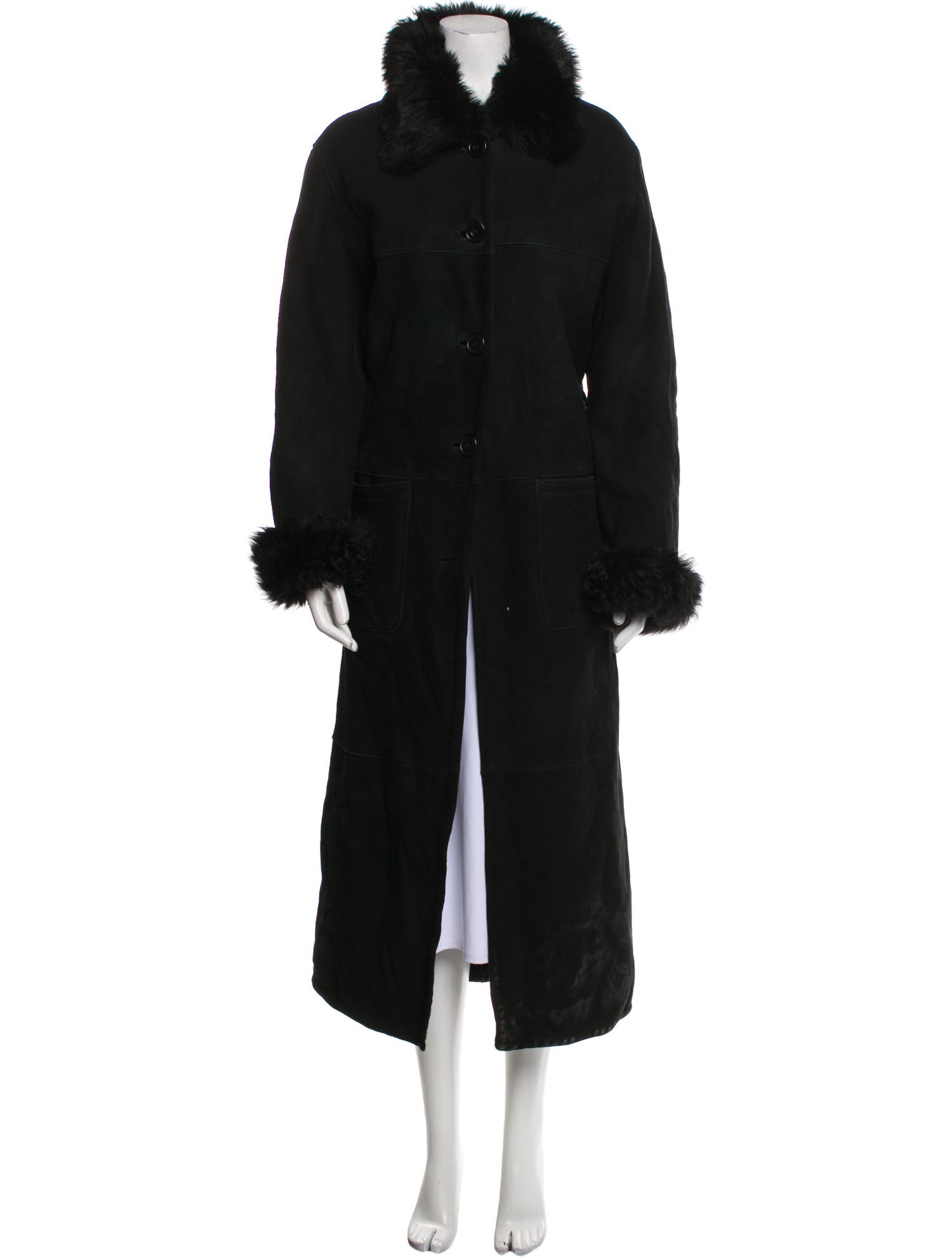 Owen Barry Leather Faux Fur Coat