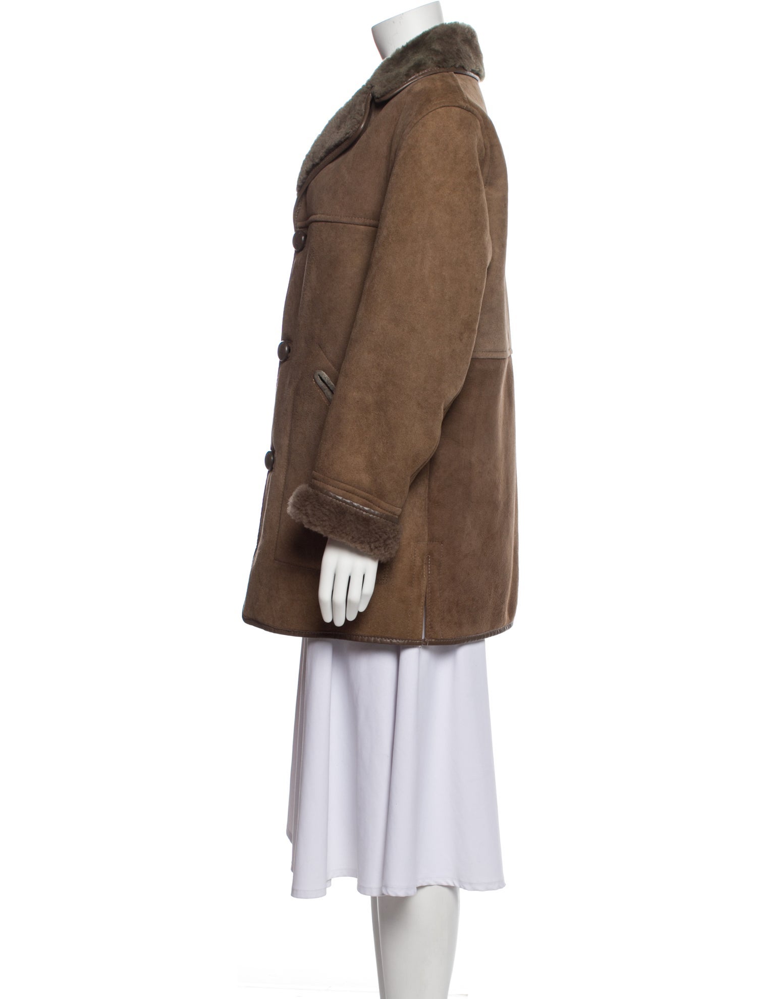 Owen Barry Fur Peacoat