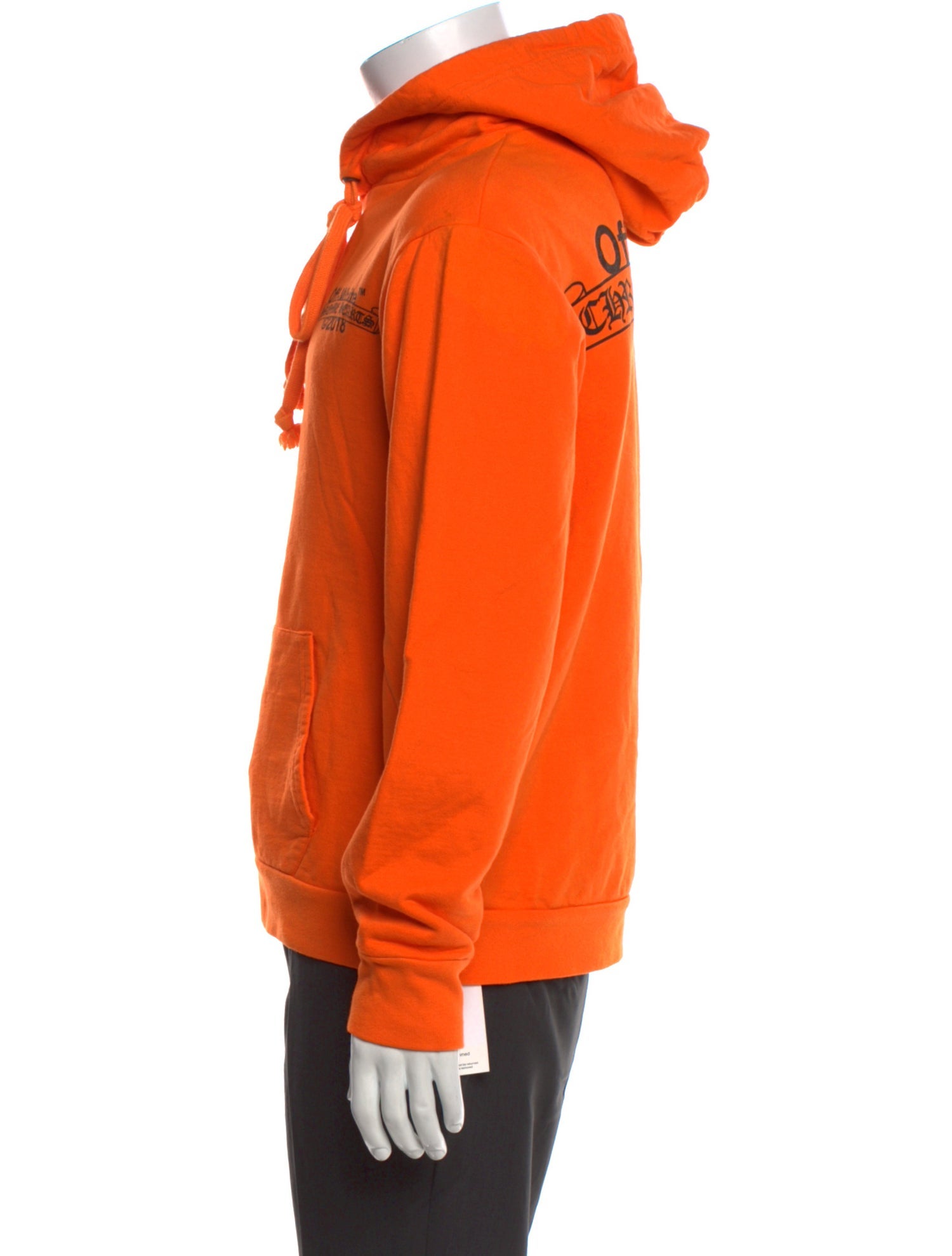 Off-White x Chrome Hearts Graphic Print Crew Neck Hoodie