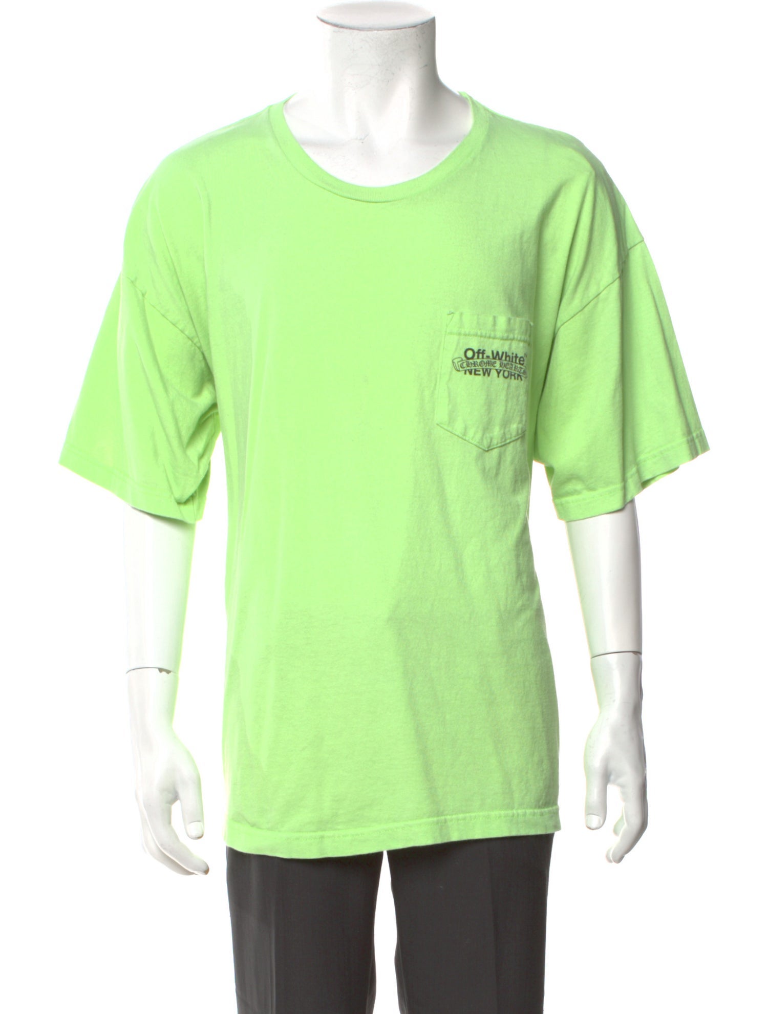 Off-White x Chrome Hearts Graphic Print Scoop Neck T-Shirt