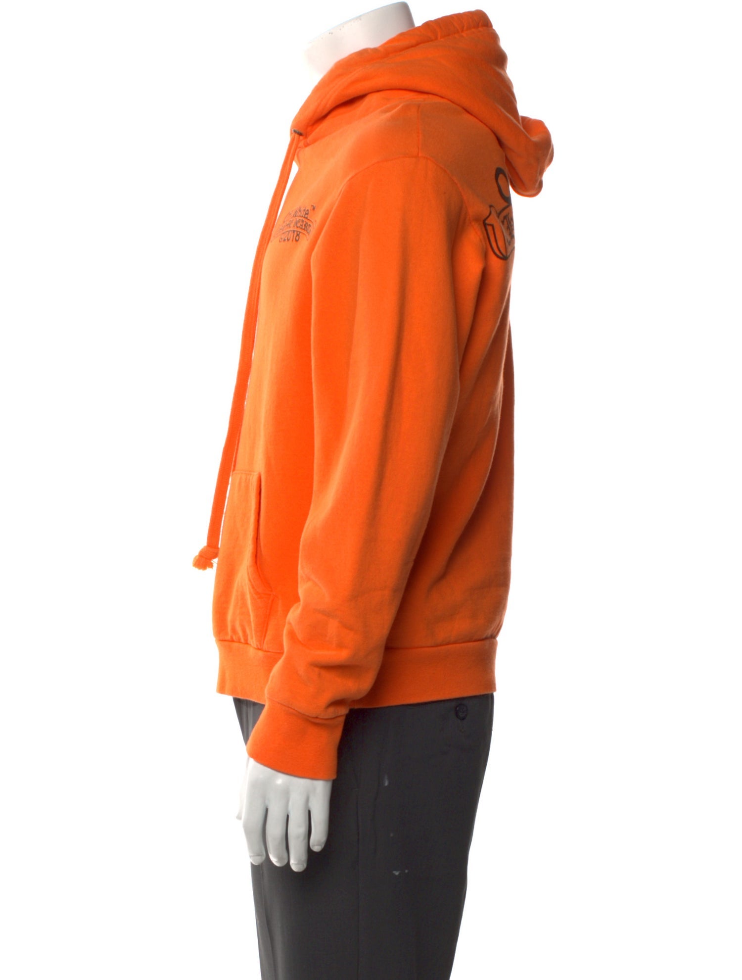 Off-White x Chrome Hearts Graphic Print Crew Neck Hoodie