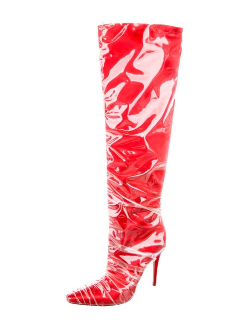 Off-White x Jimmy Choo Elizabeth 100 PVC Lace-Up Boots