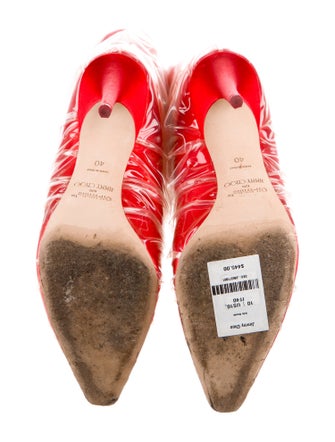 Off-White x Jimmy Choo Elizabeth 100 PVC Lace-Up Boots