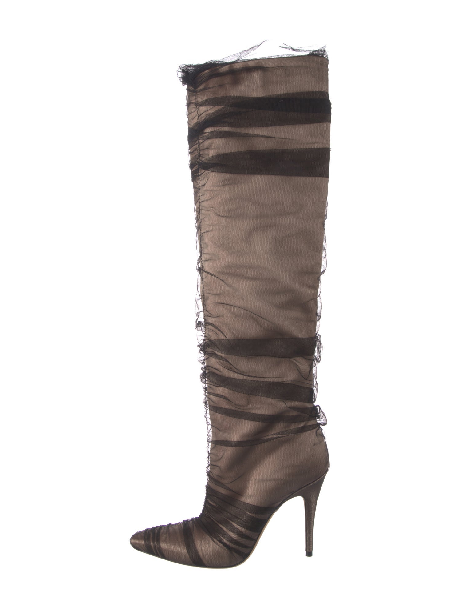 Off-White x Jimmy Choo Lace Mesh Accents Boots