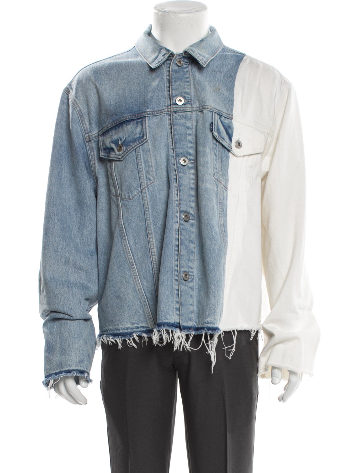 Off-White x Levi's Colorblock Pattern Denim Jacket