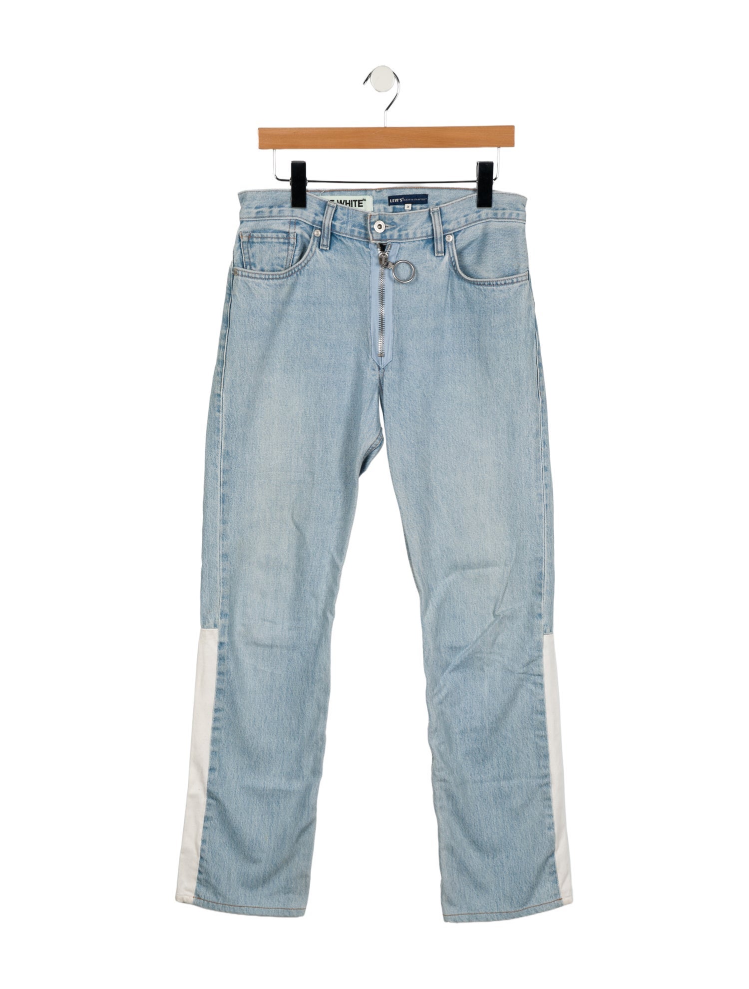 Off-White x Levi's High-Rise Straight Leg Jeans