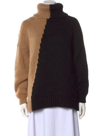 Oof Wear Knitwear Colorblock Pattern Turtleneck Sweater XS