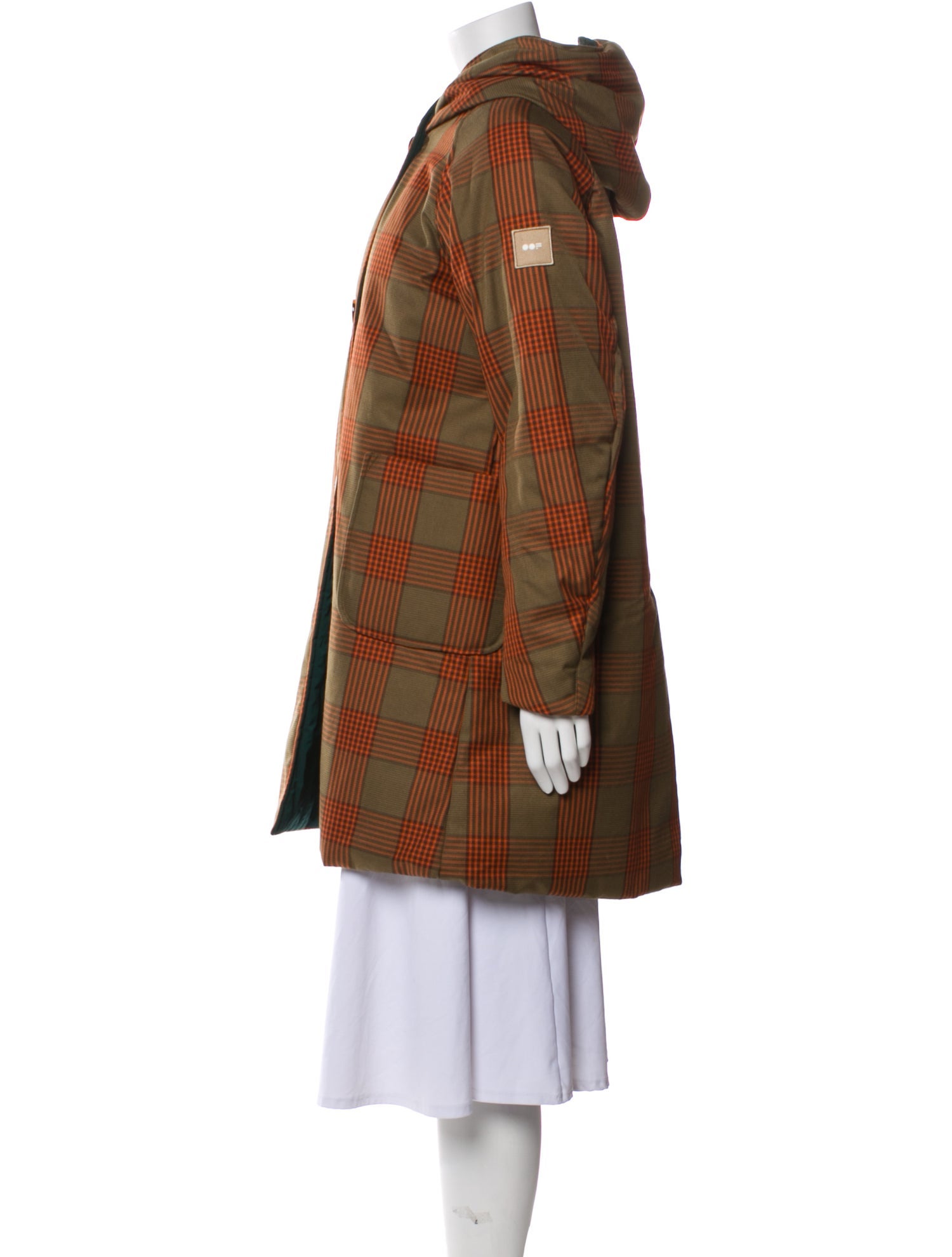 Oof Wear Plaid Print Coat