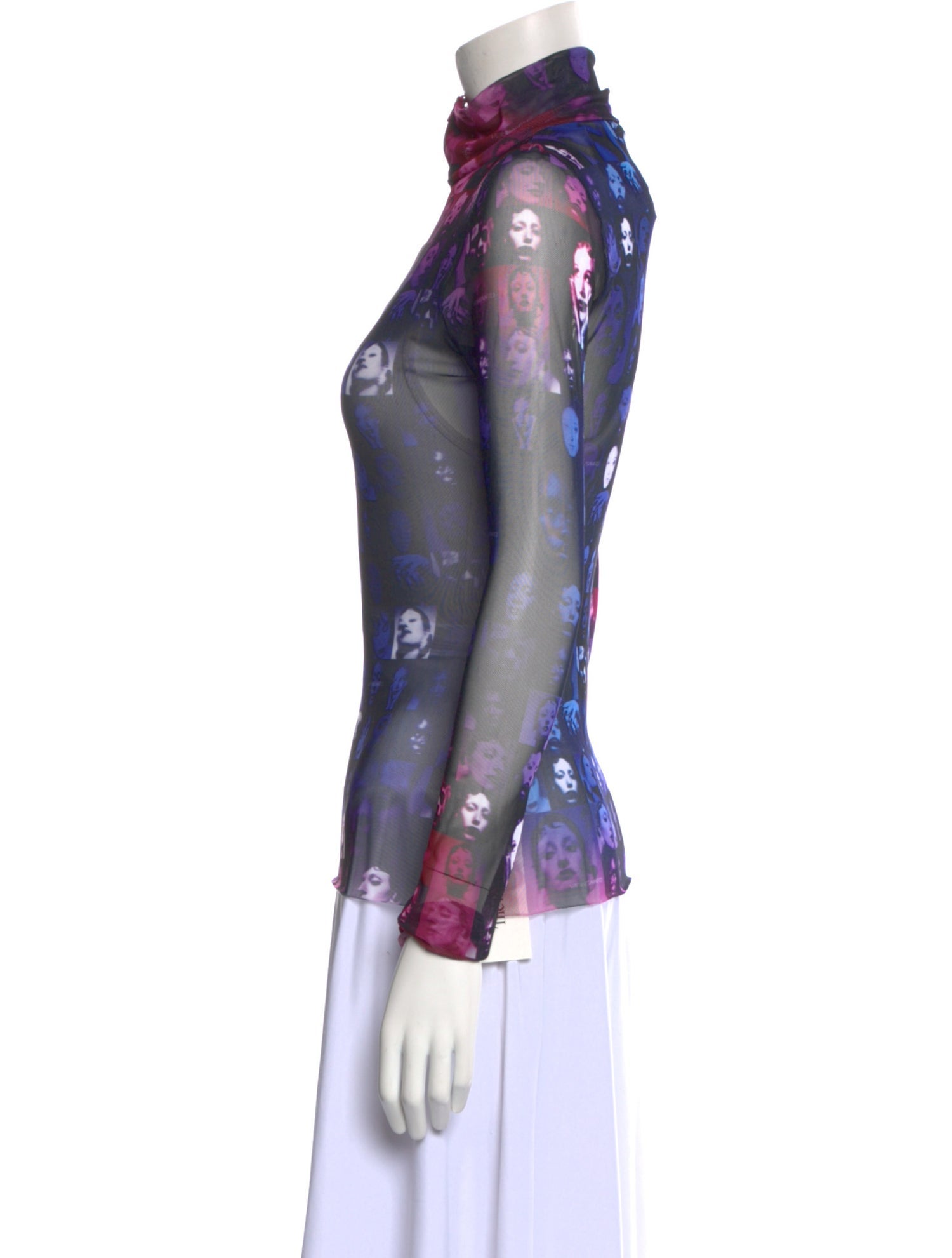 Weinsanto Floral Print Mock Neck Blouse w/ Tags