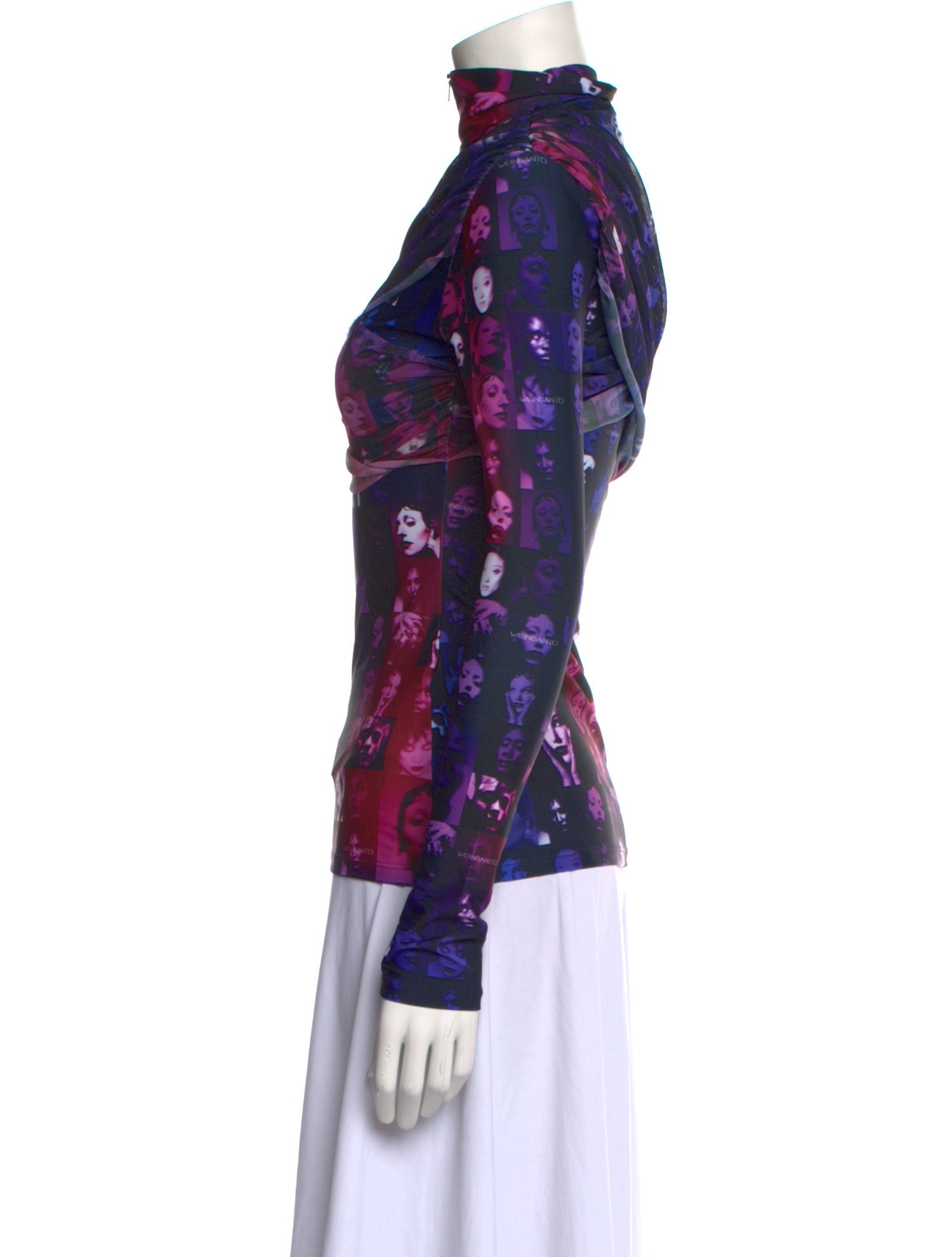 Weinsanto Floral Print Turtleneck Sweatshirt