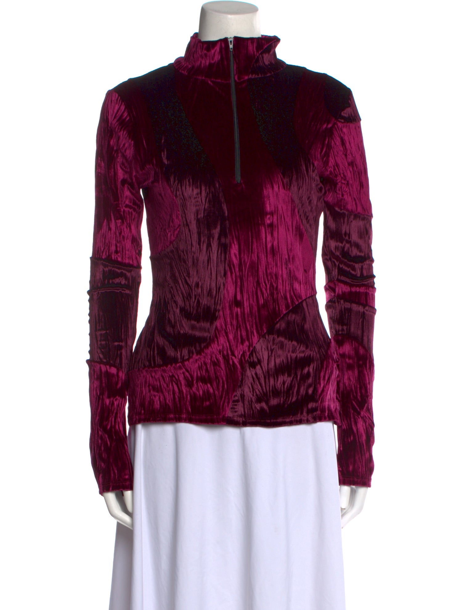 Weinsanto Animal Print Mock Neck Sweatshirt