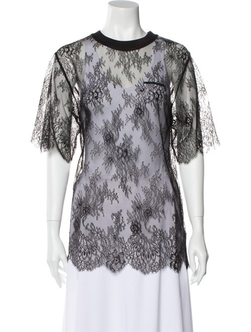 Off-White c/o Virgil Abloh Lace Pattern Crew Neck
