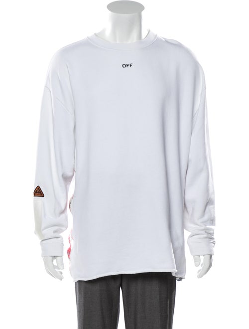 Off-White 2018 Logo Split-Side Tape Sweatshirt - Clothing ...