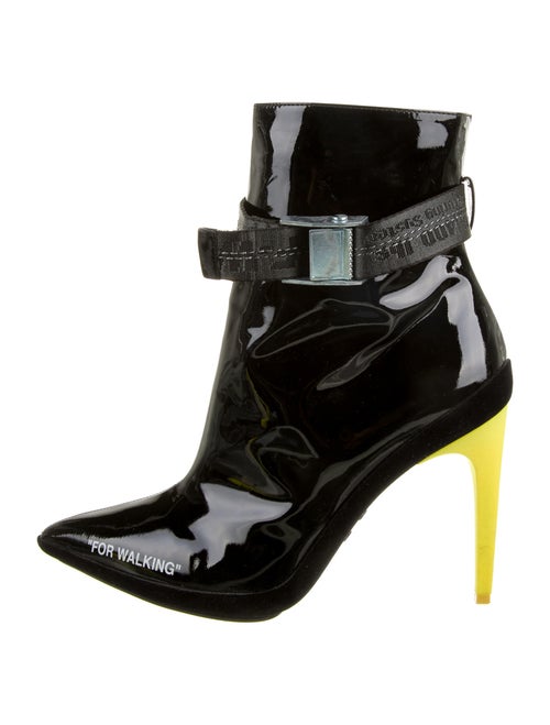 Off-White c/o Virgil Abloh Patent Leather Boots Wh