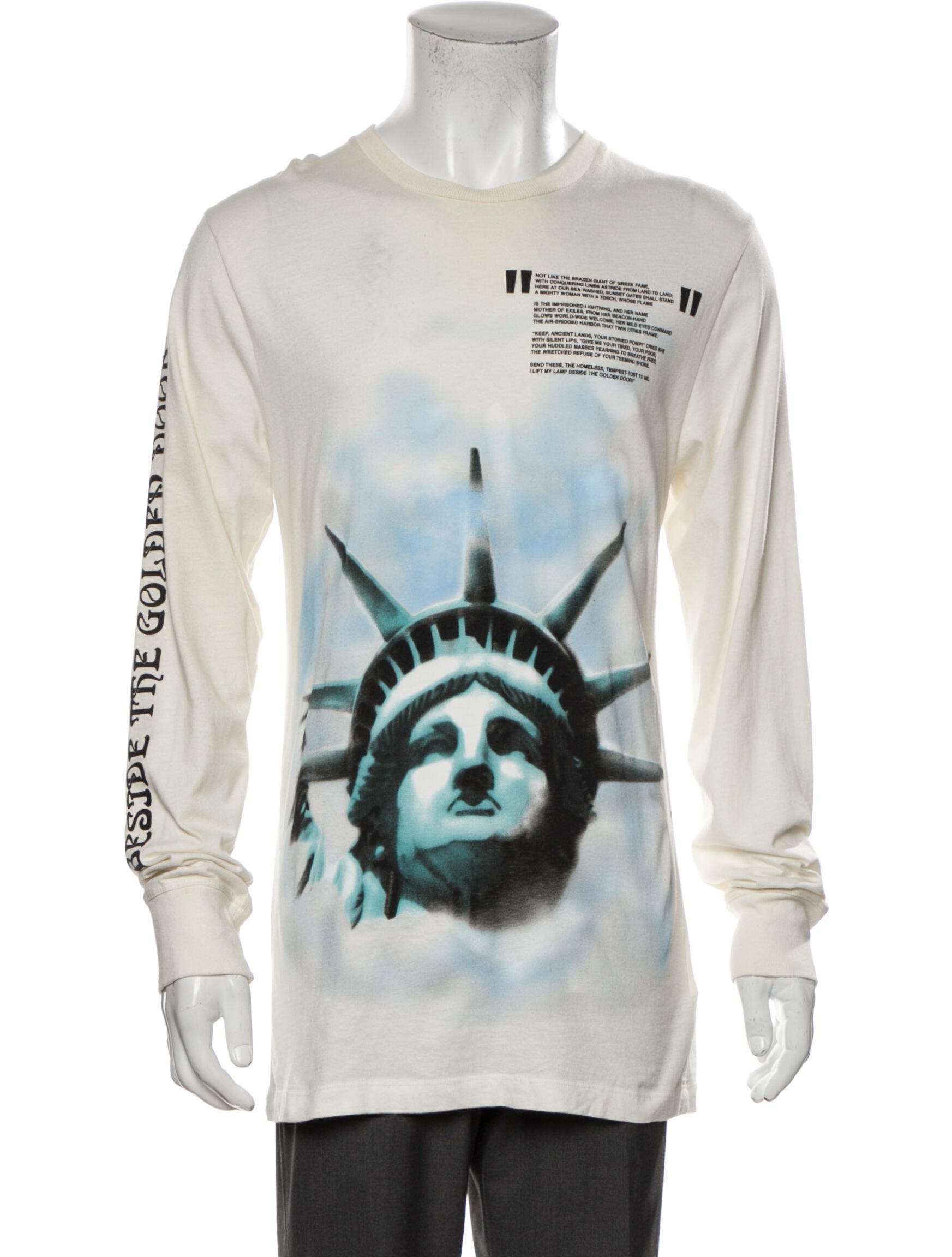 off white statue of liberty t shirt