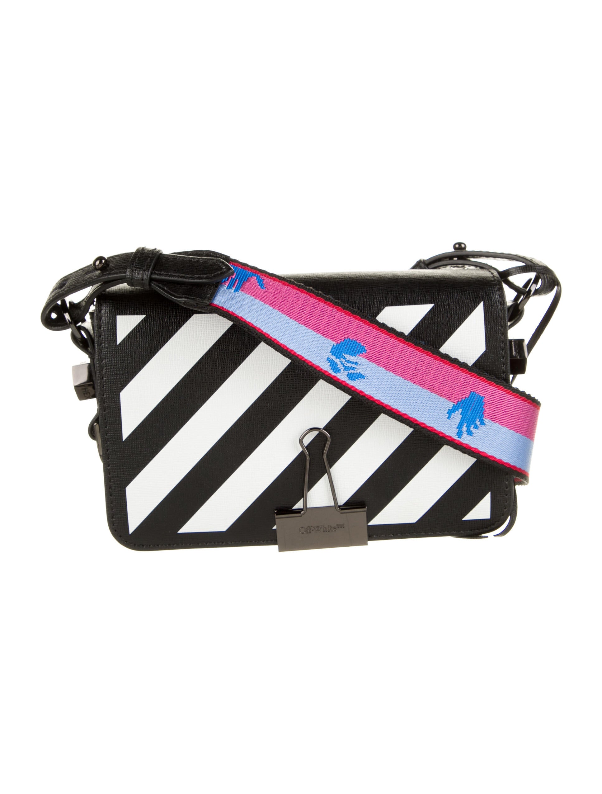 off white crossbody bolsa black
