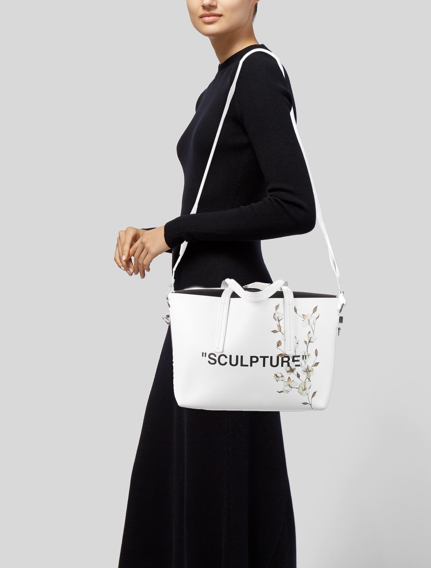 Off-White c/o Virgil Abloh Sculpture Floral Tote - White