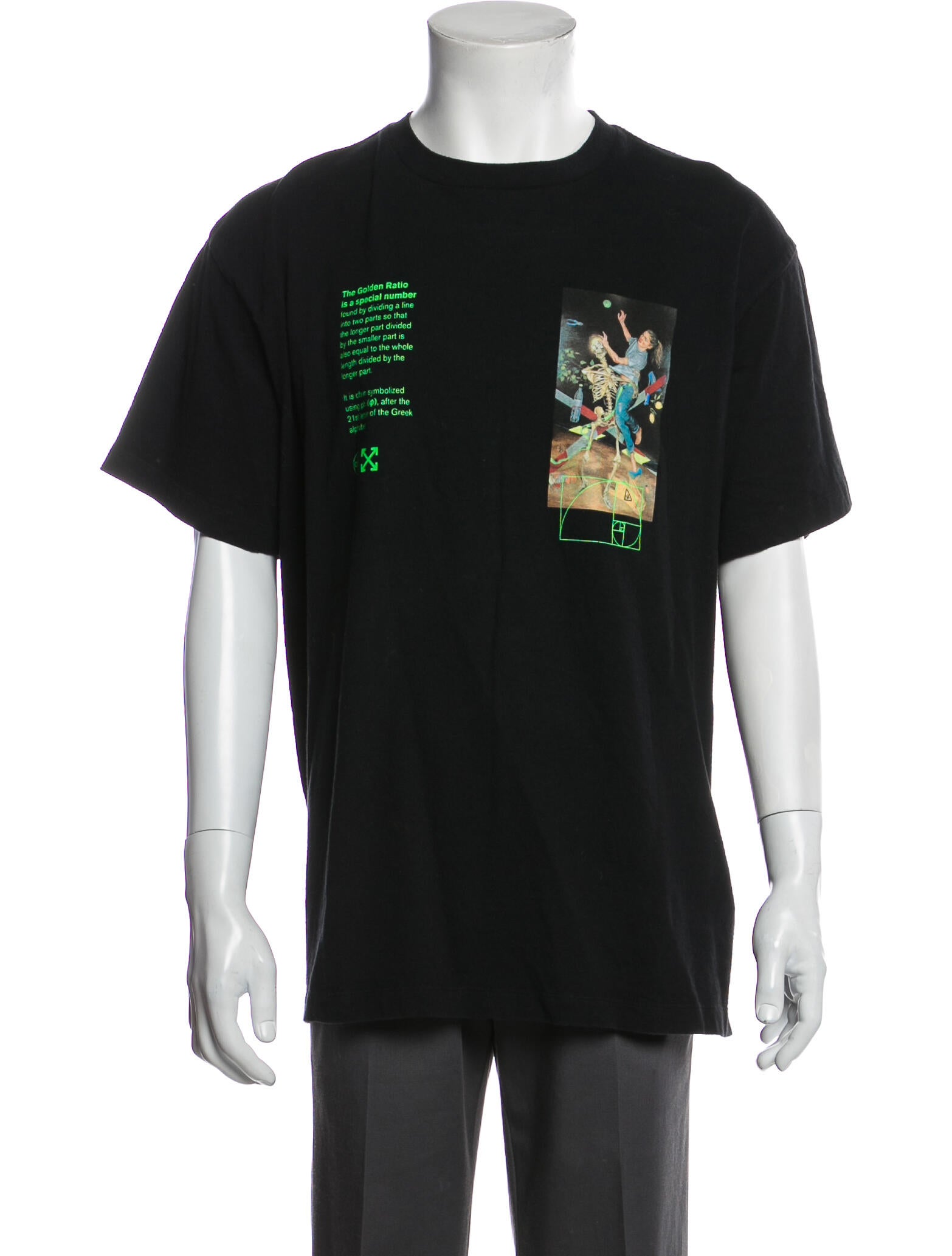 好きに Ratio Golden 2020 Abloh Virgil c/o Off-White T-Shirt Black - トップス