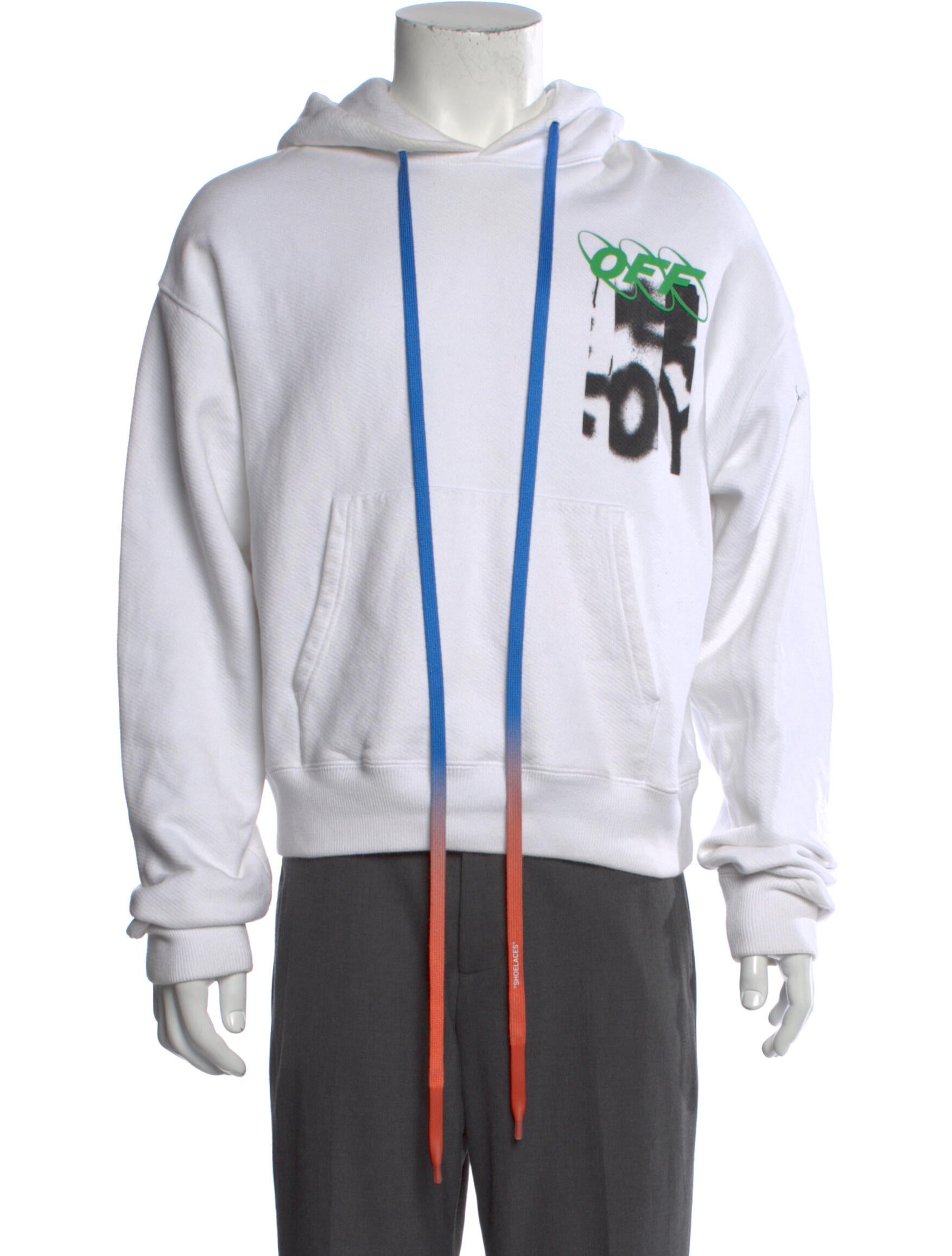 Off white blurred hoodie best sale