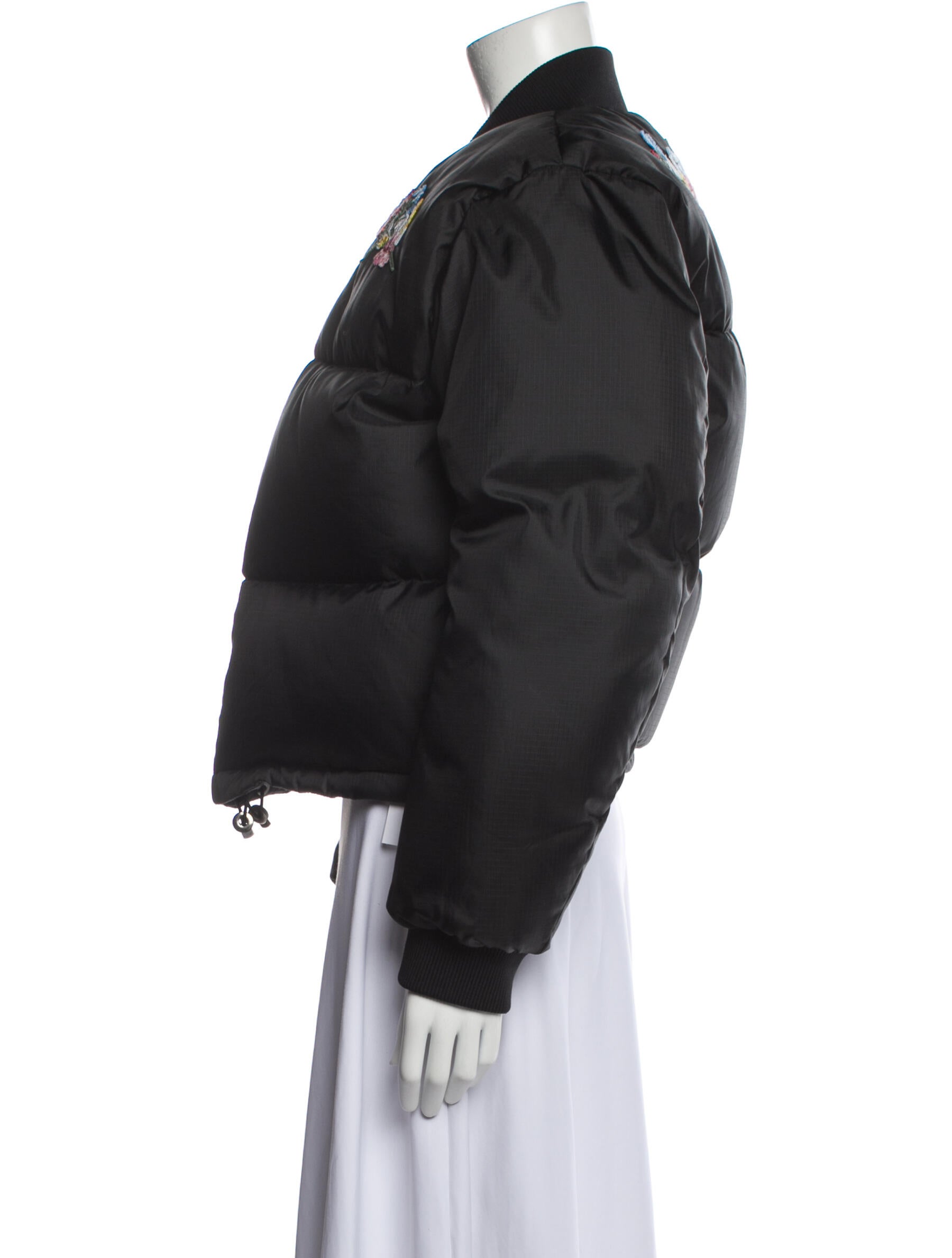 Off-White c/o Virgil Abloh 2018 Floral Detail Puffer Down Jacket